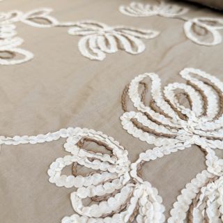 Țesătură din bumbac EMBROIDERY Loom En Light natural