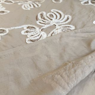Țesătură din bumbac EMBROIDERY Loom En Light natural