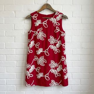 Țesătură din bumbac EMBROIDERY Loom En Light red