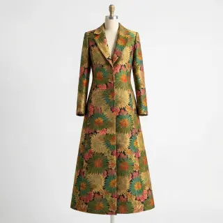 Țesătură decorativă jacquard Matcha allover kaki