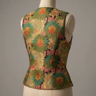 Țesătură decorativă jacquard Matcha allover kaki