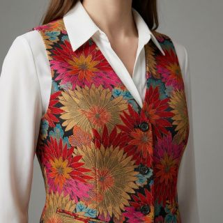 Țesătură decorativă jacquard Matcha allover rouge