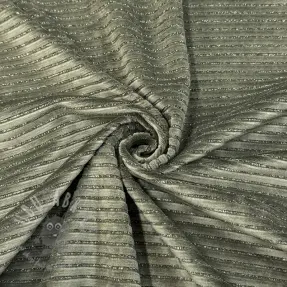Tesătură elastică din catifea VELVET LUREX Stripe camo green