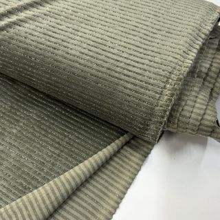 Tesătură elastică din catifea VELVET LUREX Stripe camo green