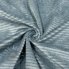 Tesătură elastică din catifea VELVET LUREX Stripe ocean green