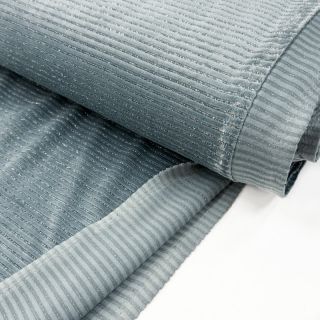 Tesătură elastică din catifea VELVET LUREX Stripe ocean green