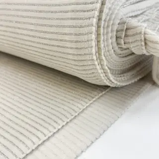 Tesătură elastică din catifea VELVET LUREX Stripe off white