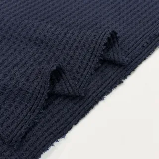 Țesătura tricotata WAFFLE BIG KNIT navy