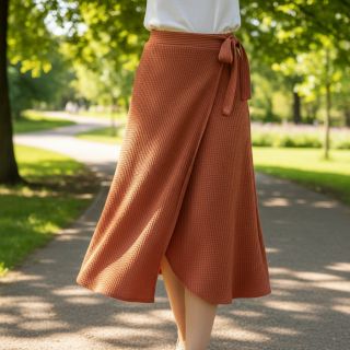 Țesătura tricotata WAFFLE BIG KNIT rust