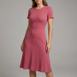 Țesătura tricotata WAFFLE BIG KNIT dark salmon