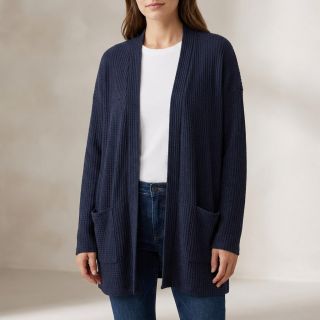 Țesătura tricotata WAFFLE BIG KNIT navy