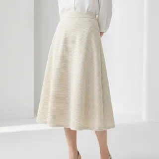Tesătură elastică din catifea VELVET LUREX Stripe off white
