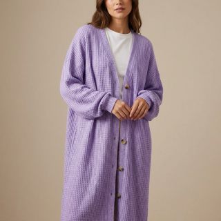 Tricot Knitted Angora honey lilac