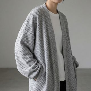 Tricot Knitted Angora honey light grey