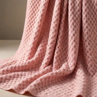 Tricot Knitted Angora honey baby pink