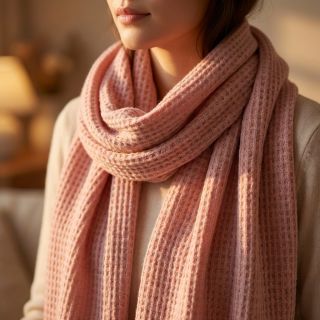 Tricot Knitted Angora honey baby pink