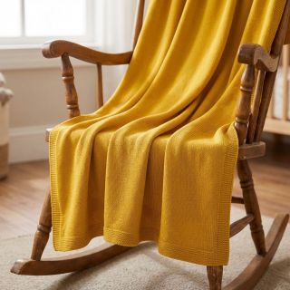 Țesătura tricotata BABY KNIT ochre