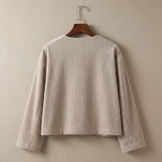 Tesătură elastică din catifea VELVET LUREX Stripe beige