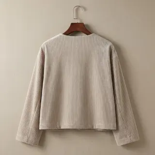 Tesătură elastică din catifea VELVET LUREX Stripe beige