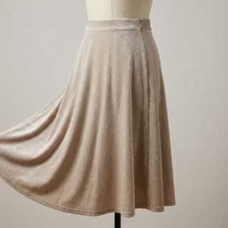 Tesătură elastică din catifea VELVET LUREX Stripe beige