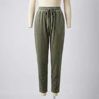 Tesătură elastică din catifea VELVET LUREX Stripe camo green