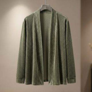 Tesătură elastică din catifea VELVET LUREX Stripe camo green