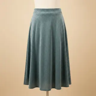 Tesătură elastică din catifea VELVET LUREX Stripe ocean green