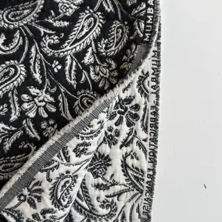 Țesătură decorativă jacquard Mumbai allover noir