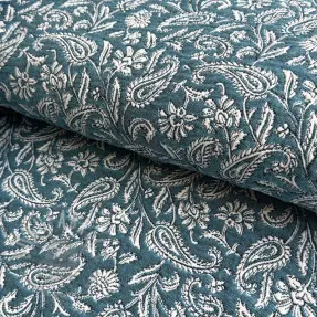 Țesătură decorativă jacquard Mumbai allover jade