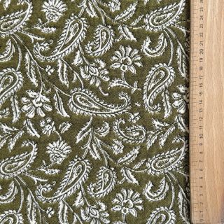 Țesătură decorativă jacquard Mumbai allover kaki