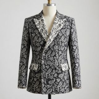 Țesătură decorativă jacquard Mumbai allover noir