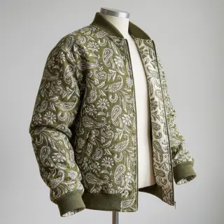 Țesătură decorativă jacquard Mumbai allover kaki