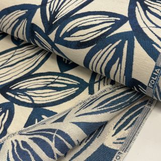 Țesătură decorativă jacquard Folia bleu