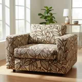Țesătură decorativă jacquard Folia chocolat
