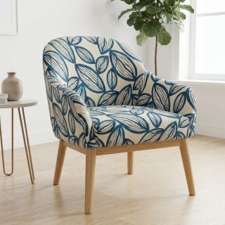 Țesătură decorativă jacquard Folia bleu