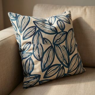 Țesătură decorativă jacquard Folia bleu
