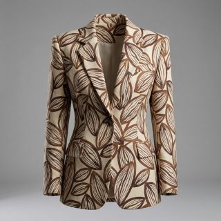 Țesătură decorativă jacquard Folia chocolat