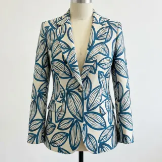 Țesătură decorativă jacquard Folia bleu