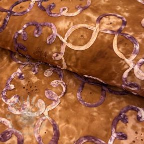 Țesătură din bumbac TIE DYE EMBROIDERY Elise tape design B