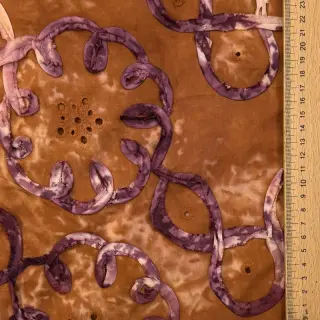 Țesătură din bumbac TIE DYE EMBROIDERY Elise tape design B