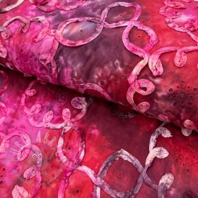 Țesătură din bumbac TIE DYE EMBROIDERY Elise tape design E