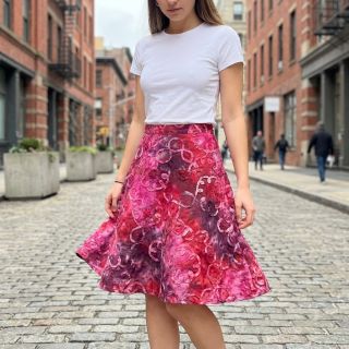 Țesătură din bumbac TIE DYE EMBROIDERY Elise tape design E