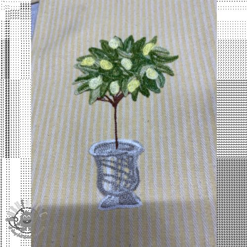 Țesătură decorativă DOBBY Colored stripe lavender