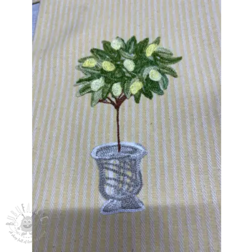 Țesătură decorativă DOBBY Colored stripe lavender