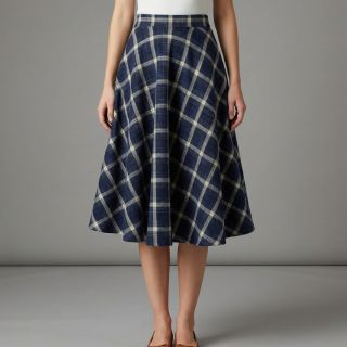 Scottish Check YARN DYED BRUSHED navy