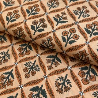 Țesătură din bumbac HANDCRAFTED BLOCK-PRINTED COTTON
