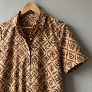 Țesătură din bumbac HANDCRAFTED BLOCK-PRINTED COTTON