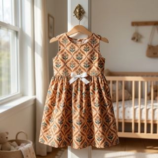 Țesătură din bumbac HANDCRAFTED BLOCK-PRINTED COTTON