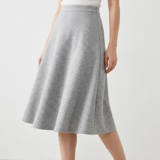Tricot Knitted Angora honey light grey