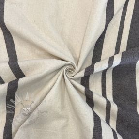Țesătură decorativă Bernadette stripe coffee
